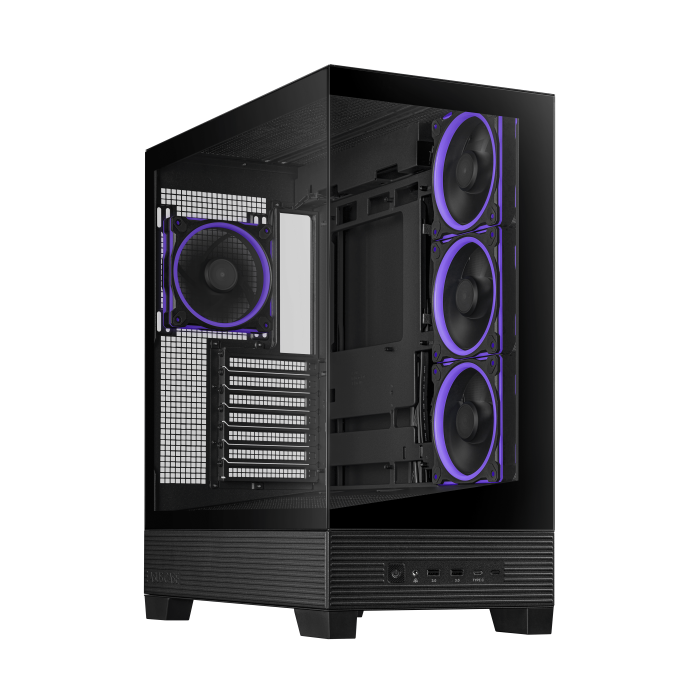 Case per PC Asus A31 PLUS TG ARGB BLACK 90DC00R0-B19000