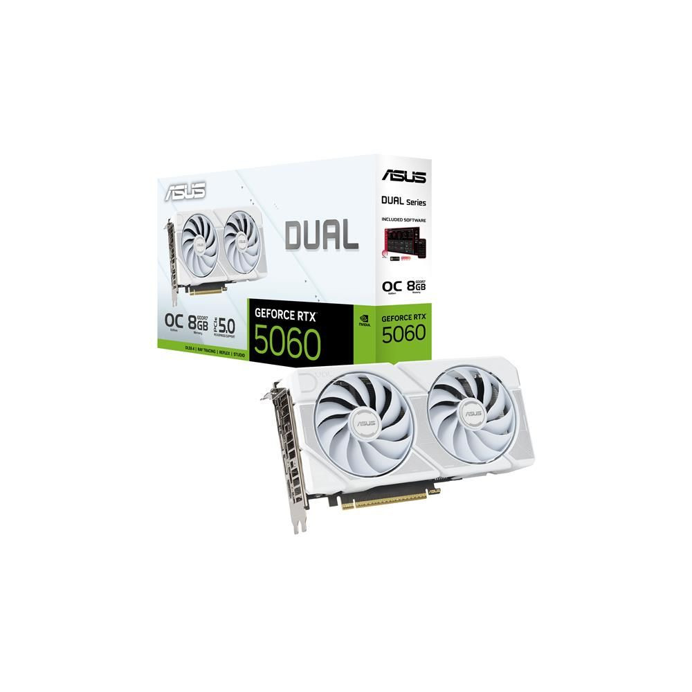 Scheda Video Asus DUAL-RTX5060-O8G-WHITE 90YV0N15-M0NA00