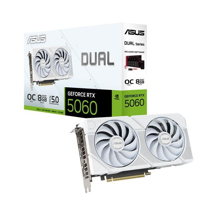 Scheda Video Asus DUAL-RTX5060-O8G-WHITE 90YV0N15-M0NA00