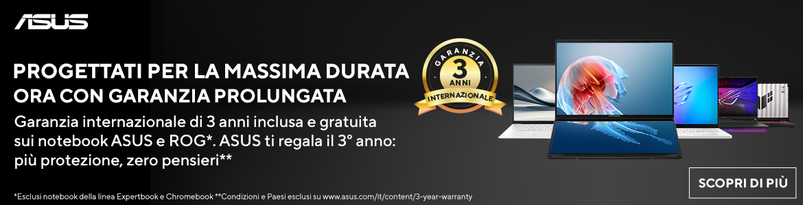 Garanzia ASUS 36 Mesi