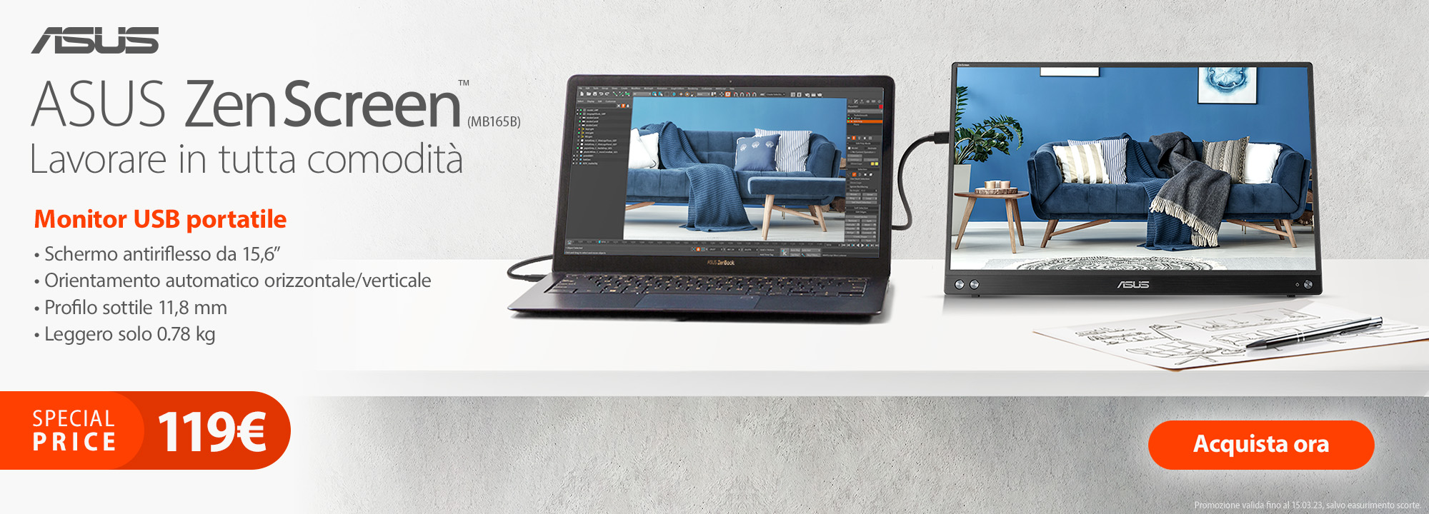 Promo Monitor Esterno ZenScreen